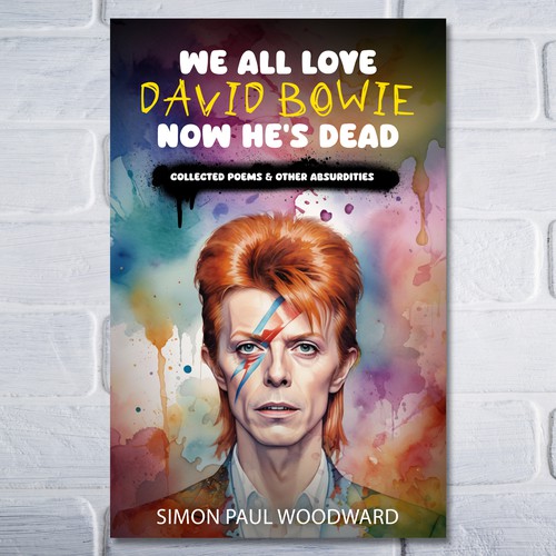 Bowie themed cover for an irreverent poetry collection Design by theNIEL