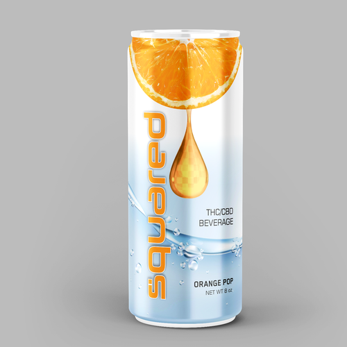 Clean - edgy beverage can for THC / CBD drink Design by SONUPARMAR