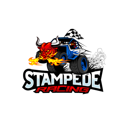 Stampede Racing Logo Diseño de rifzdesign