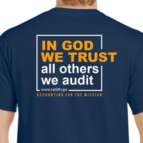 We need a t-shirt for a modern, accounting firm who Audits Non-Profits Design by anthronx