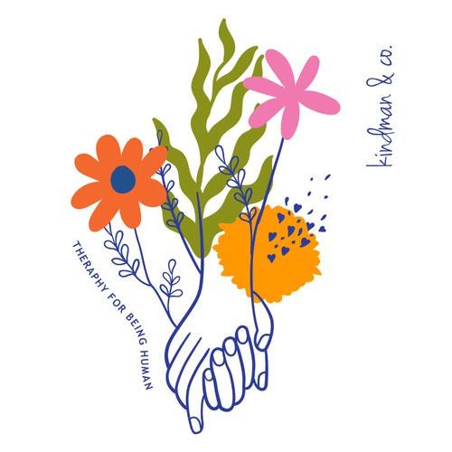 We need a hip, playful design for merch for our therapy practice Design by mrs. nacre