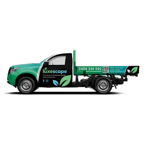 Design a luxury truck wrap for an innovative landscaping firm Design by Atmiya Grafix