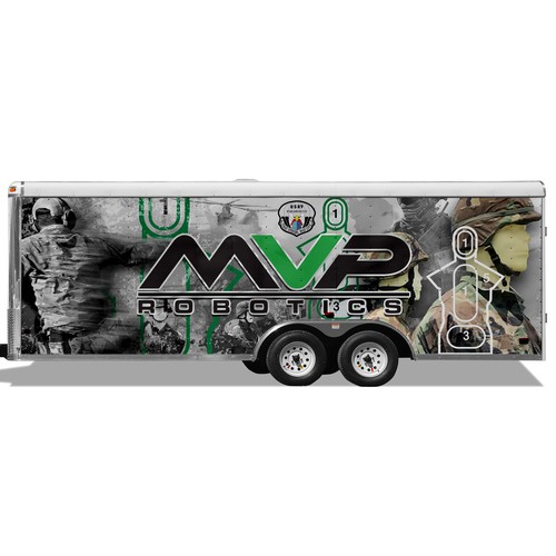DESIGN A TRAILER WRAP FOR MILITARY ROBOTS - MVP ROBOTICS Design by ssrihayak