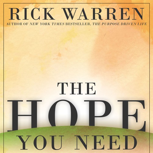 Design Rick Warren's New Book Cover Design por AdLibBob