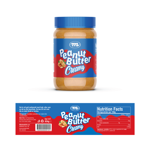 We need a Peanut Butter label that stand out. Design by Rumon79