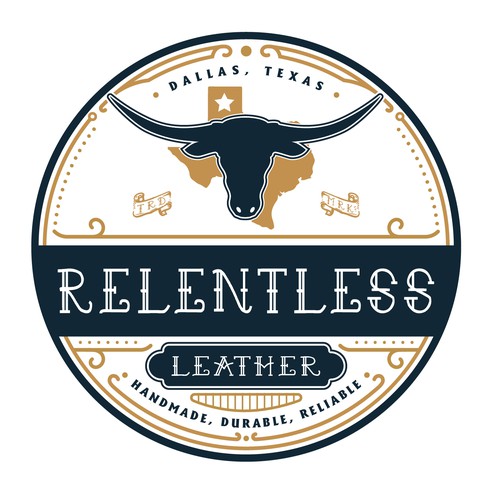 Professional logo for Handmade Leather Goods company. Design by Fortunic™