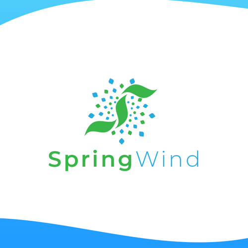 Spring Wind Logo Design by Night Hawk