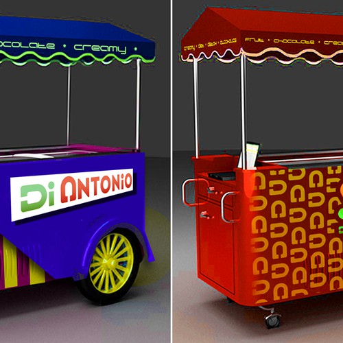 I need a design to customize ice cream cars with logo Di Antonio Gourmet Design by Konstantin Graphics