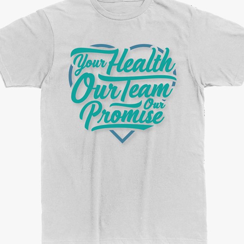 コンペ「Design the Winning Look for our T-Shirt – Our Team, Your Health: A Winning Combination」のデザイン by BintangSickwildさん 