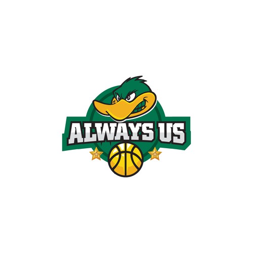 Basketball Logo for Always Us - Your Winning Logo Featured on Major Sports Network Réalisé par Brandbug