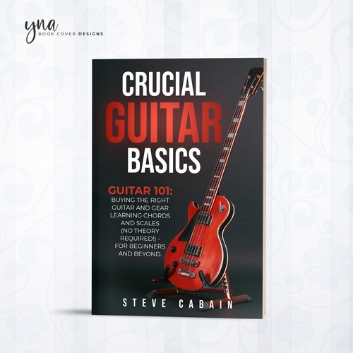 Need a powerful and eye catching design for a book about guitar. Design by Yna