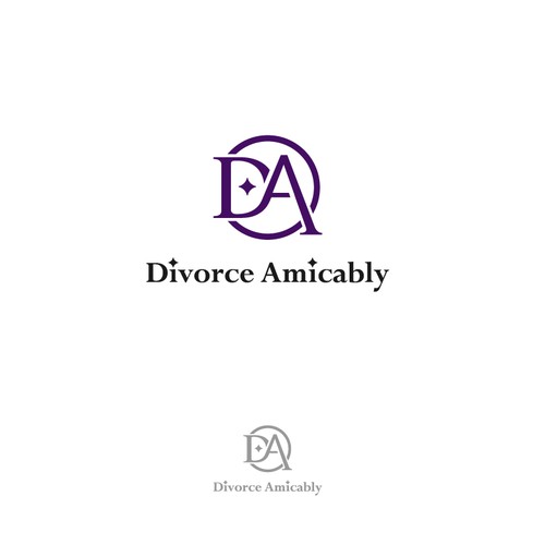 Logo for a new, healthy way for reasonable people to divorce Design by Oui Oui! Design