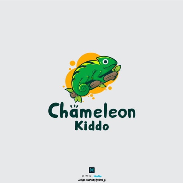 Design by ♥ Rachel Zefanya titled "Logo for Chameleon Kiddo"