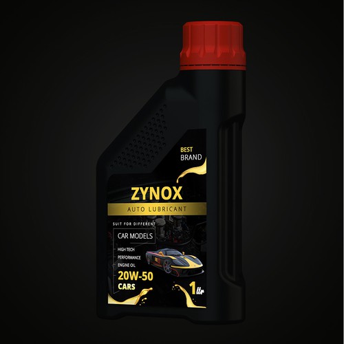 auto lubricant label design | strong , modern and powerful Design by SV can Design