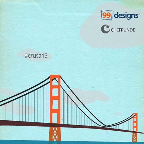 Design a retro "tour" poster for a special event at 99designs! Design por digitalwitness
