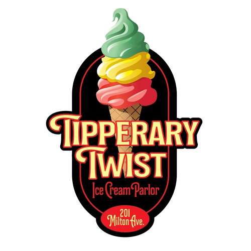 コンペ「Tipperary Twist Ice cream Parlor」のデザイン by gcsgcsさん 