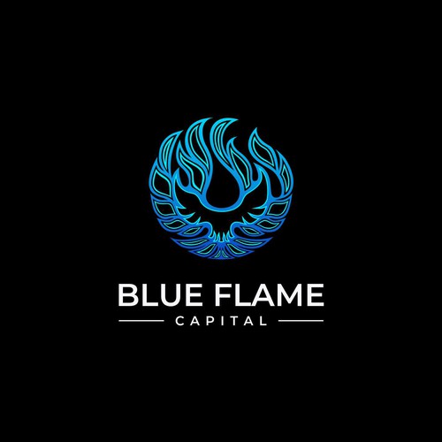 We need a Blue Flame Logo worthy of classic car hood status...but not...really. Design by PointLab