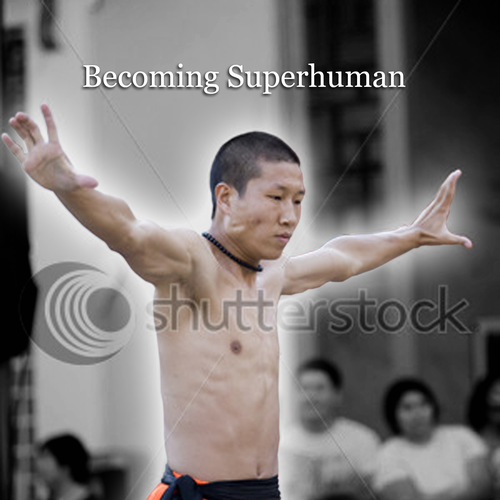 "Becoming Superhuman" Book Cover Design by Snaps