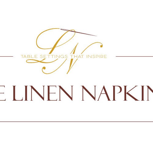 The Linen Napkin needs a logo Réalisé par grafikexpressions