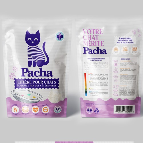 Cat Litter startup Minimalistic packaging - Contest Design by agooshe