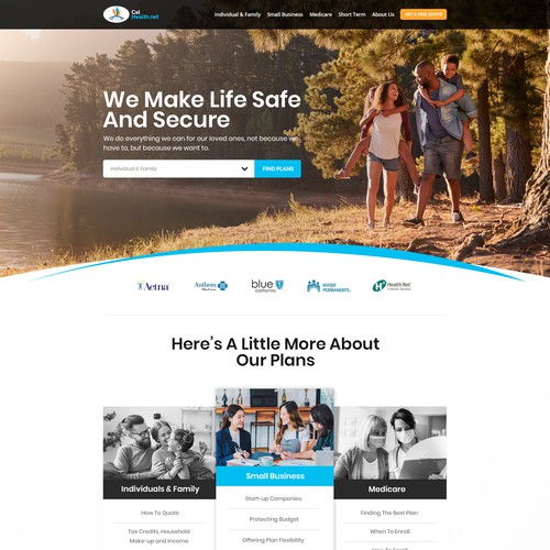 Established health insurance website in need of creative and original re-think Design by Maddy Creative