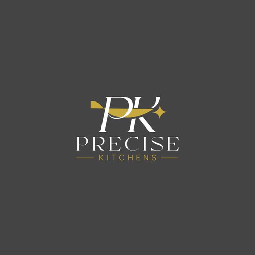 Need  logo for  kitchen cabinet business ,My  name  Precise Kitchens,  colors - dark to light Grey , some Gold, love cla Design by ACZ_designs