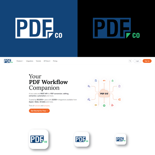 Design a logo for PDF.co ! Diseño de Asad Adnan