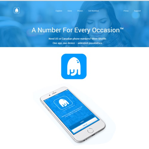 Simplify the current Octopus Logo for Shuffle's Mobile Phone App Design by Papahenk