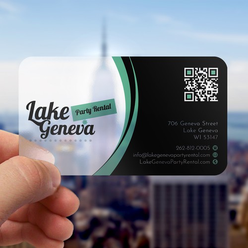 Party Rental Business Card Réalisé par Upwork