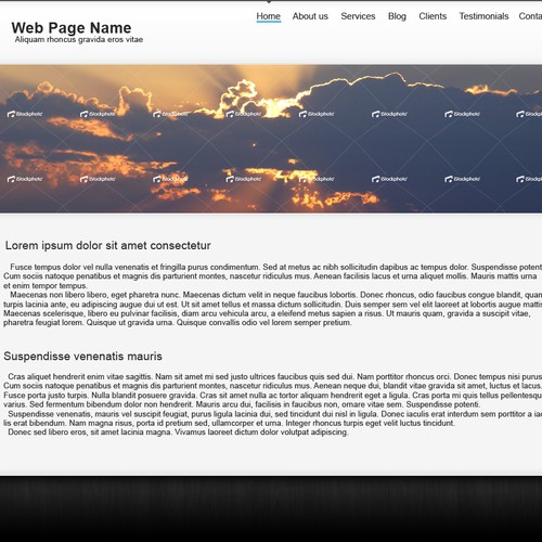 1-3 Page Website Template Design von kpp0209