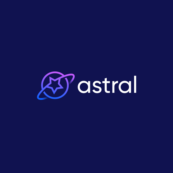 Design by Winde titled "Space theme logo for astral"