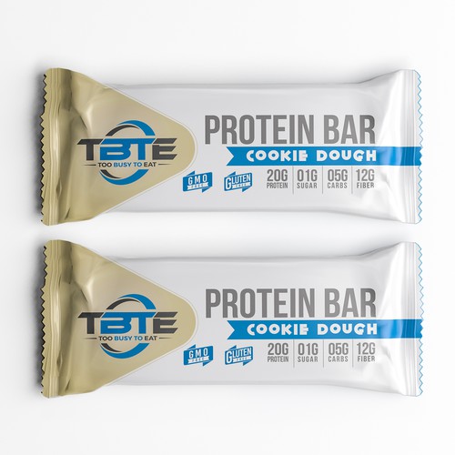 Design a unique protein bar wrapper for Too Busy To Eat-ontwerp door Space pilot