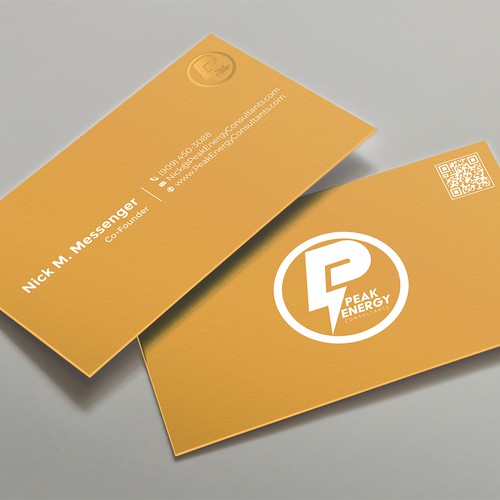 Modern Business Card Design for Electric Energy and Solar Company Design by kaylee CK