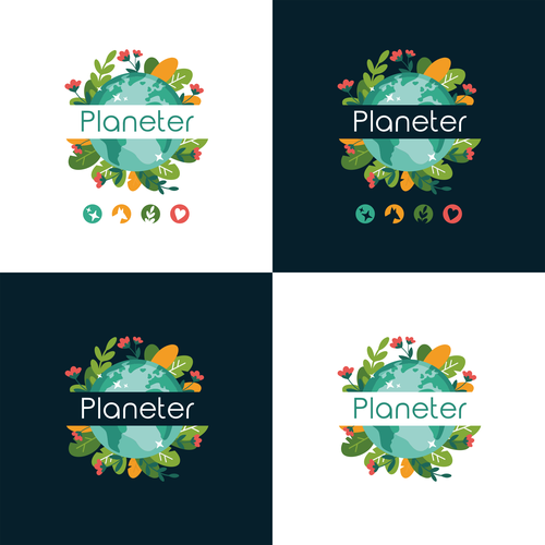 Create an inspiring logo for Positive Planet People Design by Ameline Studio