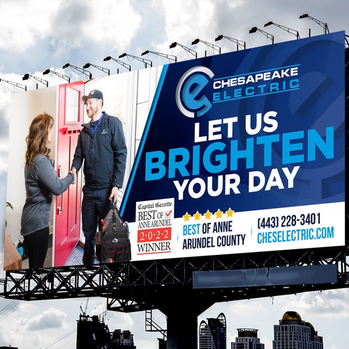 Chesapeake Electric Billboard Design by icon89GraPhicDeSign