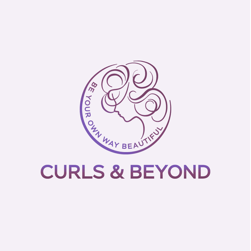 Logo for curly hair brand-ontwerp door designer Ha