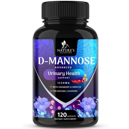 Colorful D-Mannose Design Needed for Nature's Nutrition Design by R O S H I N