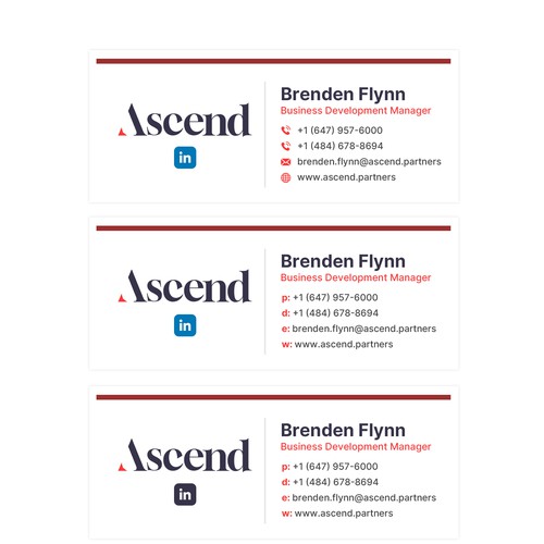 Design di Ascend Partners New Branded Email Signature di Design"R