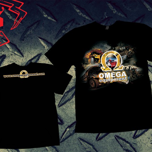 t-shirt design for Omega Equipment Réalisé par GilangRecycle