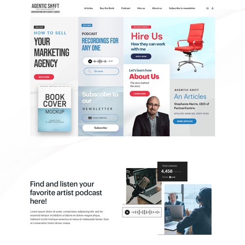 Web Design for a Consulting Agency Design by Timefortheweb