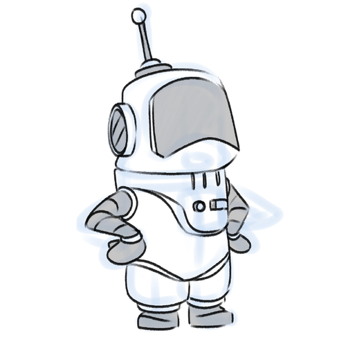 Astronaut Mascot Design for Moonshot Crypto Project Design by Israel Trejo