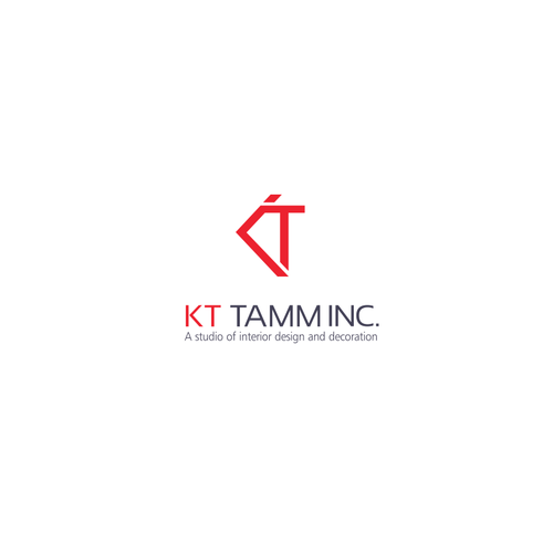 Create a design that highlights my initials "KT" as well as incorporate my business name "KT TAMM,IN Design by AngkolJo