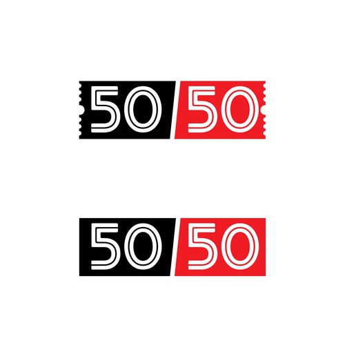 Desing a raffle competition logo for 50/50 Design by NOSHA bizsol