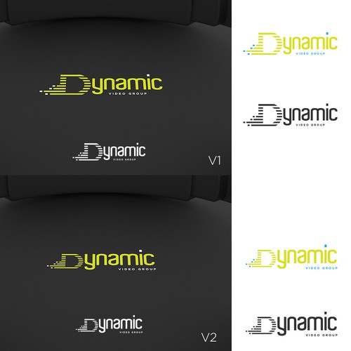 Simple, clean logo for video/tech company Design by FerTouch Arts