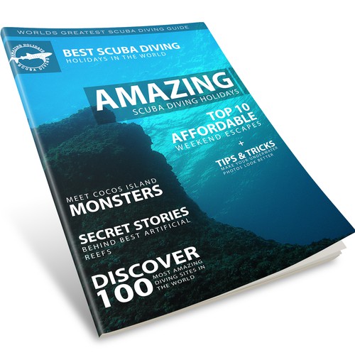 eMagazine/eBook (Scuba Diving Holidays) Cover Design Ontwerp door Royal Graphics
