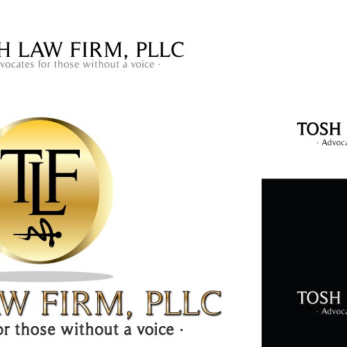 logo for Tosh Law Firm, PLLC Design by WebSpirit