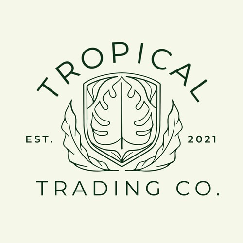 Diseño de a tropical plant company- design a modern/elegant and new age logo with an Antique touch for de reza ernanda