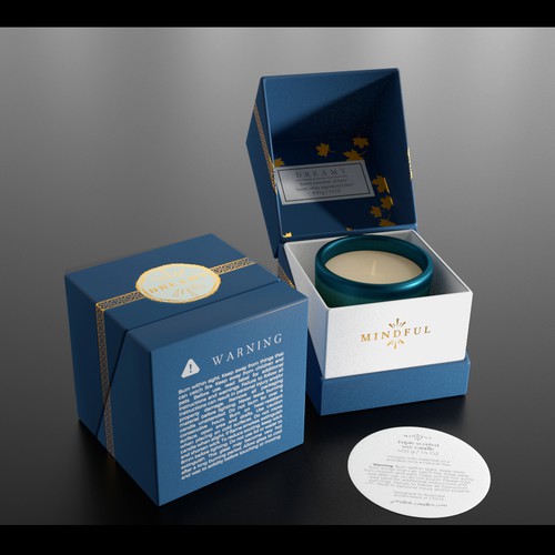 High-End Custom Printed Candle Packaging Box