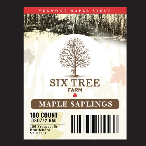 First ever production Maple Syrup Stick label Design by malabari