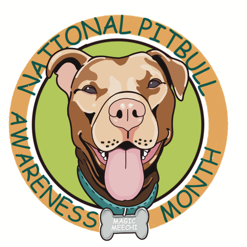 Magic Meechi - National Pitbull Awareness Month Design by JOHNN L. JONES